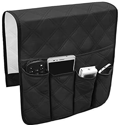 Fauteuil Organisateur Canapé Accoudoir Pochette Organiseur pour Canapé Pochette de Rangement Sofa pochette pour Télécommande Fauteuil Stockage de Magazine Antidérapant