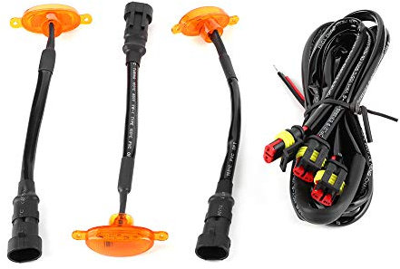 Stoßstangengitter, 3 Stück, Auto-Kühlergrill-LED-Lichter, Frontstoßstangenabdeckung, Ersatz-Lampe für F150/F250/Raptor 2014–2017