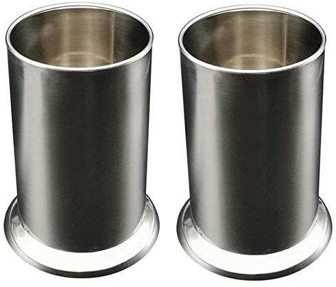 HDYS 2X Stainless Steel Straw Holder, Counter-Top Straw Dispenser, Cutlery Organizer, Spoons Forks Chopsticks Storage