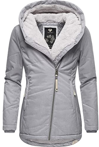 Ragwear Damen wasserdichte Winterjacke Gordon mit Kapuze, vegan