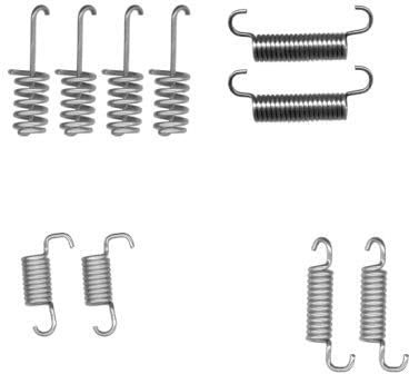 HELLA 8DZ 355 206-231 Accessory Kit, parking brake shoes - X0234 - Brake System: ATE - for e.g. MERCEDES-BENZ/VW