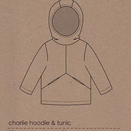 Two Stitches Sewing Pattern Charlie Hoodie & Tunic Hoodies, Tunics