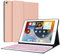 Cover iPad 9 Generazione con Tastiera - Tastiera iPad 10.2, Tastiera iPad pro 10.5, custodia Tastiera Italiano Bluetooth Retroilluminat per iPad 9, iPad 8, iPad 7, iPad Pro 10.5, iPad Air 3, Rosa