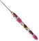 Coopay Häkelnadel mit Schön Blume, 1 Stück Gummigriff Häkelnadel 2,25 mm, Exquisite Ergonomisch Häkelnadeln für Anfänger, Solide Metall Häkeln und Bequem TPR Griff Häkelnadeln für Arthritische Hände