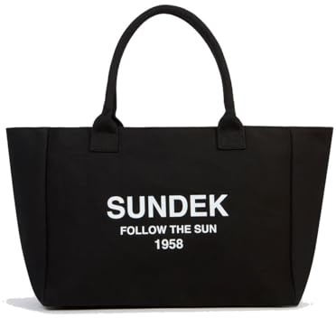Sundek Donna Borsa Mare AW832ABCV500 Regular Tote Bag 00400 Col Nero Nero/TU