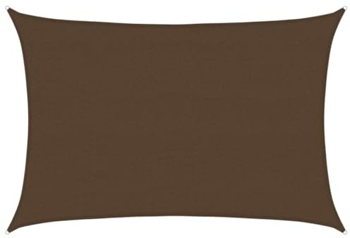 vidaXL Sonnensegel 160 g/m² Braun 4x6 m HDPE