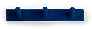 ByOn Wandgarderobe Else mit 3 Haken aus Eichenholz in der Farbe Blau, 5281400313