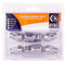 RYBO Set of 4 Alloy Wheel Locking Nuts, Silver (M12 x 1.5 (2 Keys))