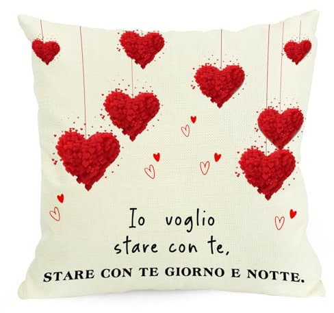 Yicelerate Regalo per Lui,Regalo per Lei,Idee Regalo San Valentino per Lui,Regalo San Valentino per Lei,Regalo Coppia,Regalo Anniversario per Lui,Idee Regalo Casa Nuova,Federe Cuscini Regali Donna