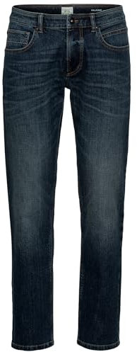 camel active Herren Woodstock Relaxed Fit-Denim mit Stretch Jeans, Ocean Blue, 34W / 32L