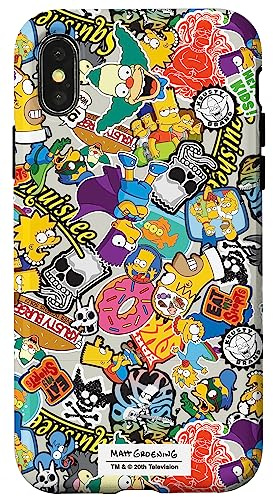 The Simpsons Sticker Collage Case for iPhone X/XS