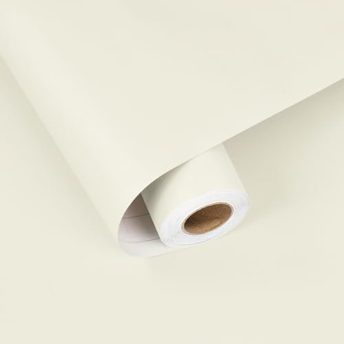 HotDecor Tapete Beige Möbelfolie Selbstklebend Wand Tapeten Wohnzimmer Schlafzimmer Folie Küchenschränke Klebefolie Möbel Matt Tapete Badezimmer Wasserfest Beige Folie Für Tisch 60cm X 300cm