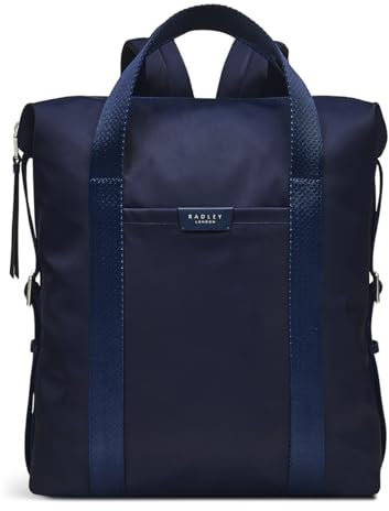 RADLEY London Highgate Hill Responsible Women’s Large Recycled Fabric Ziptop Backpack, Ink, Ink, Classic