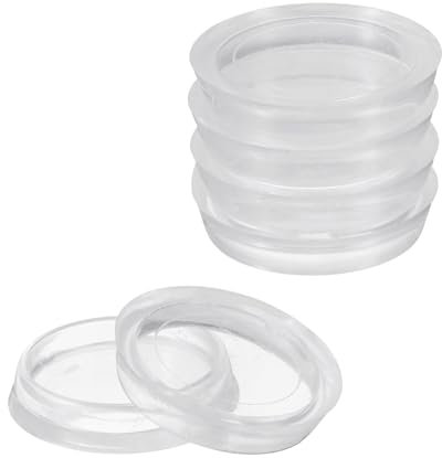 QUARKZMAN 8 Pièces de sous-Verres pour Meubles Ronds, 1-13/16 Patins en Plastique pour Protéger Les Sols en Moquette