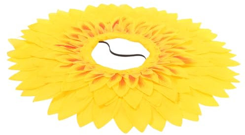 COSMEVIVI Creative Sunflower Headgear Für Kindergarten-events Witzige Sonnenblumen-kopfbedeckung Studenten-design Lustiges Zubehör Für Sportspiele Und Dekoration