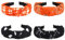 Ardorchid Halloween-Stirnbänder für Frauen und Mädchen, gruseliger Totenkopf, Skelett, Geist, geknotete Stirnbänder, orangefarbenes Bandana, kariert, Haarbänder, Halloween-Party-Geschenke, Haarschmuck