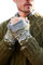 Pachamama Men Wool Hand Wrist Warmers Fleece Lined Handknitted Fairisle One-Size Handmade Thumbhole Thermal Extra Warm Fair Trade (Moss, One Size)