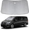Sonnenschutz Frontscheibe Kompatibel mit Mercedes-Benz Vito 2014-2024, Auto Windschutzscheibe Sonnenschutz Innen, Faltbar Sonnenschirm UV Schutz Reflektierender Staub Schutz Sonnenschutzfolie