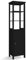 LIFEZEAL Hochschrank Bad, Badregal Badezimmerschrank mit 3 offenen Fächern, Flurschrank Badkommode für Küche, Badezimmer, Wohnzimmer, 40 x 32 x 161,5 cm (Schwarz)