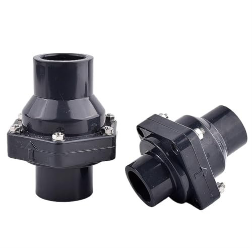 MEXEWORD 1PCS 20~63mm PVC Clapet Anti-Retour Jardin Égout Drain Clapet Anti-Retour Tube Joint Arrosage Système d'irrigation Raccords de connecteur de Tuyau d'eau(Inner Dia 63mm)