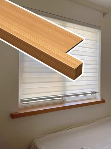 Blazea Fensterbank Fensterbankschutz für Schlafzimmer, Erkerfenster-Arbeitsplatte in Holzoptik, Wasserdichtes Schutzbrett/Dekor für Fensterseiten, Individuelle Fensterbankabdeckung(60x10cm (23.6x4))