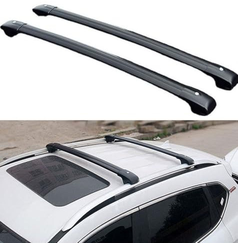 Barres de Toit pour Voiture, Barres de Toit pour Porte-Bagages supérieurs de Voiture, pour Renault Scenic 1996-2003,A-Black