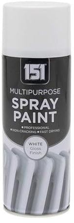 YSAMAX All-Purpose White Gloss Spray Paint, Fast-Drying Formula, Lightweight And Easy To Use, Suitable For Both Indoor And Outdoor Applications, 400ML, (1PCS)