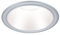 Paulmann 98202 LED Einbauleuchte Cole Coin 1er-Set IP44 rund 88mm Coin 6W 470lm 230V dimmbar 2700K Silber matt