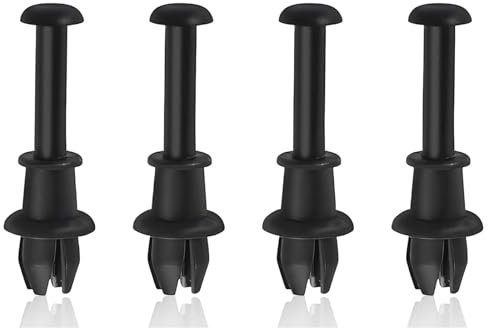 4 Stück Hutablage Clips, Auto Hutablage Haltegurt, Hutablage Haltegurt Clip, Clips Hutablage Haltegurt Auto Kofferraumklammern,Hutablage Haltegurt String Clip Knopfhalter(Schwarz)