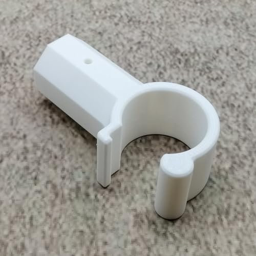 ULEIVA Gancho de repuesto para tragaluz, color blanco, compatible con barra telescópica Velux para abridor de ventanas, barra de control, color blanco