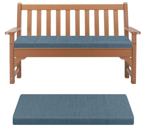 Kimgull Bankauflage Sitzkissen Bank Auflage Ersatzpolster Schwamm Bankkissen Mit Reißverschluss Abnehmbarem Schlippabsicher Stuhlkissen Für Schaukeln Fensterbank (80X30X5CM Marineblau)