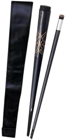 Aymzbd Taco de Billar Profesional Divisible de Carbono Mango Ergonómico Diseño Artesanal Moderno Incluye Bolsa de Transporte Adecuado para Entrenamiento, Oro