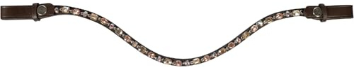 HKM Candy Browband Brown/Brown Cob