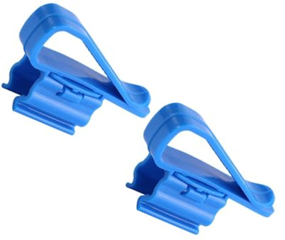 FUTUREORYY 2 Stück Teiliges Aquarium Schlauchhalter Blauer Wasserrohr Clip mit Verstellbarer Klemme Praktische Fixierung für Filter Reinigungsschläuche Geeignet für Fischbecken und Eimer