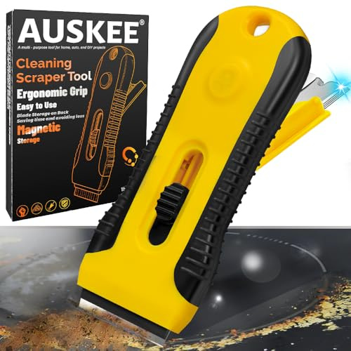 Kitchen Oven Hob Cleaner Tool, Non-Scratch Cooktop Cleaner with 16 Replacements for Glass, Ceramic & Stove Surfaces