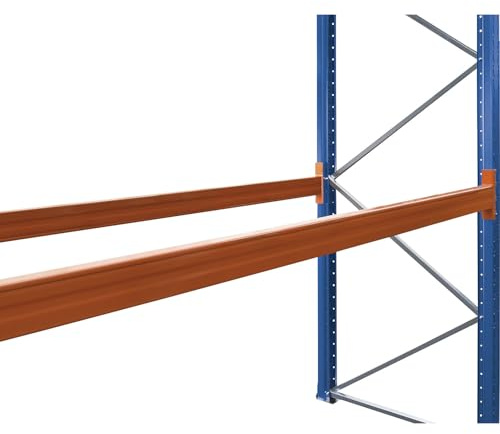 eurokraft | Palettenregal-Traversen | 1 Paar | LxBxH 3600 x 50 x 160 mm