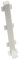 DQ-PP Verbinder – 80mm – Farbe: Silber – PVC – Fussleisten – Bodenleiste – Profil – Abschlussleiste – Fussbodenleiste