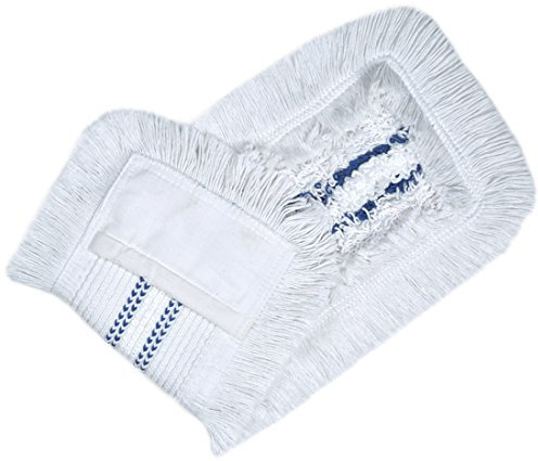 unbekannt Wischmop aus 100% Baumwolle Wischmopp 80 cm Parkett Baumwollmopp - Wischbezug zur Echtholz trocken und nass Bodenpflege - Bodenwischer für Dielen Parkett Laminat & Fliesen (Mit Mikrofaser)