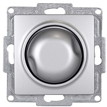 Switch Range Gunsan Visage Silver Light Switches, Dimmer Switch 1000 W Flush-Mounted Switches
