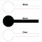 Price stickers lutscher geformte tamper proof seals, klar, 500