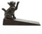 Sungmor Heavy Duty Cast Iron Nette Katze Türstopper | 15 × 5 × 10 cm, Antikstil | Dekorativer niedlicher Tierstatuen-Türstopper-Keil | Winddichte Türhalterung für Patio Yard Garden Farmhouse