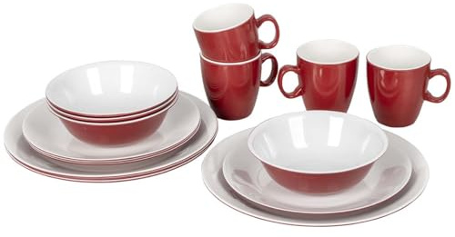Bo-Camp Unisex's Geschirr-Set, Einheitsgröße, Rot