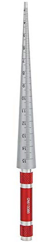 Medidor Cónico de Agujero Calibre Cónico de Acero Inoxidable Regla de Calibrador Conico de Agujero Herramienta Manual de Medición(3-15mm)