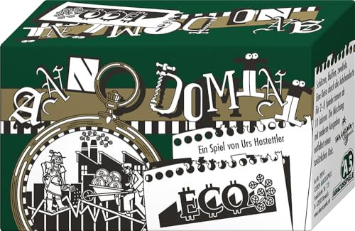 ABACUSSPIELE 09241 - Anno Domini - ECO, Quizspiel, Schätzspiel, Kartenspiel, Blauisch-weiß