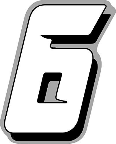 Sticker Adesivo Numero Gara Rally Motocross Altezza 15CM