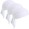 VIAUMBR Bandana Cap Unterm Radhelm Sommer Kopftücher Fahrrad Mütze Kopftuch Piraten Tücher Luftiger Stoff Für Schwimmen Joggen Laufen Wandern Berggehen Radfahren und Motorrad White*3