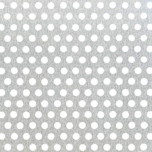 Alberts 497354 Lochblech | runde Lochung | Aluminium, natur | 200 x 1000 x 0,8 mm | 2er Set