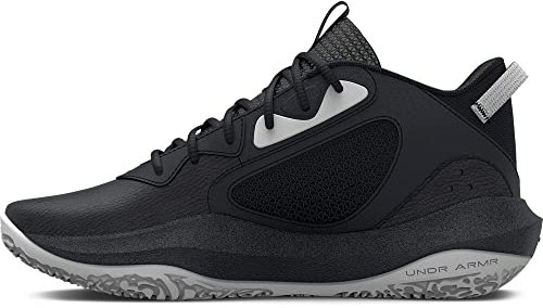 Under Armour Unisex Grade School Ua Lockdown 6 Basketball Shoes Court Performancence, Black, 39 EU