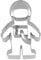 Birkmann, Emporte-pièce astronaute 8 cm 199262