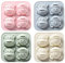 4er-Pack Tier-Affen-Seifenformen Antihaft-Tier-Wackelpuddingform 4 Mulden Pralinenformen Silikon-Backformen Affenformen Für DIY-Süßigkeiten-Kuchen, Kekse, Eiswürfel, Fondant, Pudding, Gelee